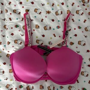 Victoria's Secret Pink Shiny Strap Push Up Bra NWT